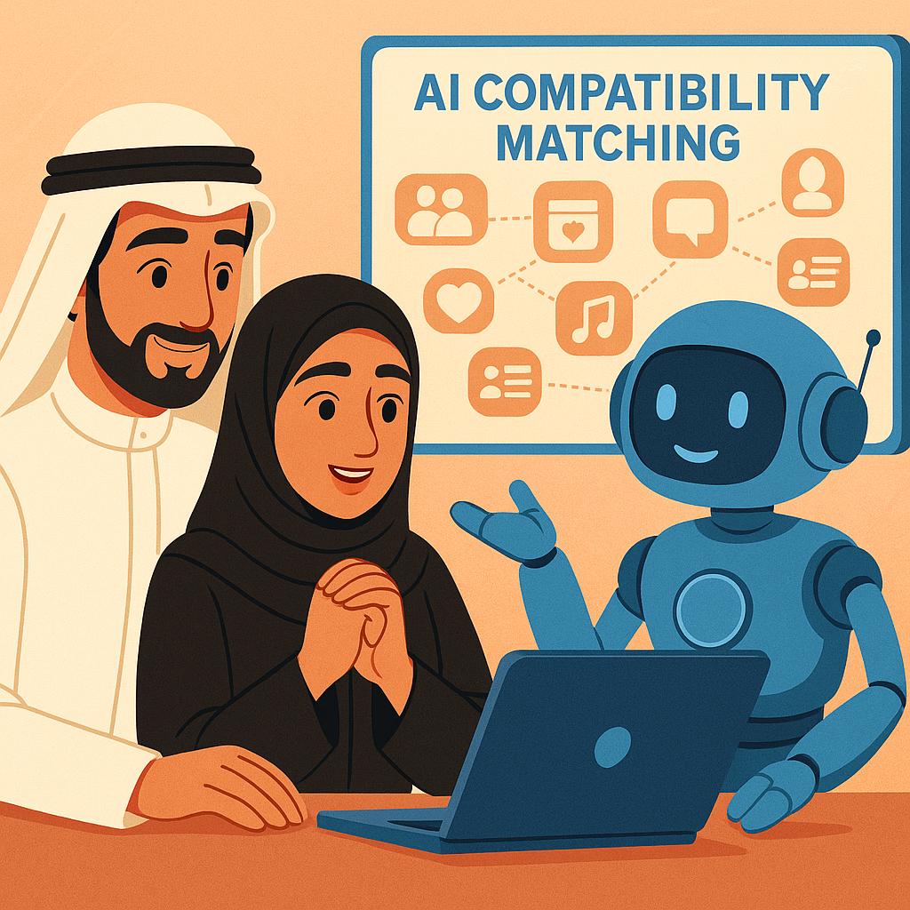 خاصية التوافق الذكي المميزة من موقع سعودي زواج